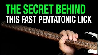 The Secret Behind This Fast Pentatonic Lick [upl. by Eta]