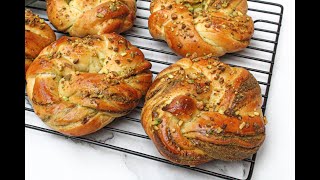 Babka à la pistache et à la fleur doranger  بريوش بعجينة الفستق وماء الزهر [upl. by Anitsrihc]