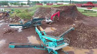 Powerscreen Midwest Crushing and Screening Scrap Yard Reclamation [upl. by Garnet]