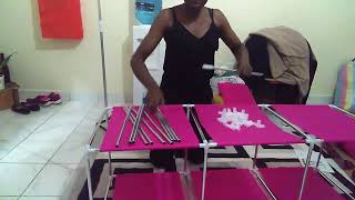 unboxing and assembling a portable wardrobe from jumia [upl. by Leiand]