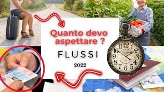 Decreto Flussi quanto aspettare dopo linvio della domandaquanto tempo aspettare il nulla osta [upl. by Jaquenetta]