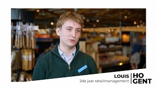 Student Louis over zijn duaal traject in de bachelor retailmanagement [upl. by Idnak]