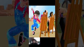 Scary Teacher 3D  Challenge of Painting Transforming into a Superman Showing Power shortsvideo [upl. by Elahcar]