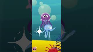 Wibble Wobble Jellyfish song 🪼shorts jellyfish kidssong [upl. by Arracahs550]