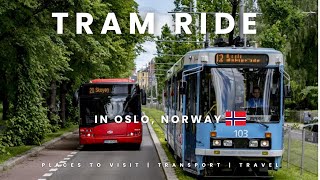 Tram Ride In Oslo  Winter Days  Aker Brygge  Norway  Indians in Norway Richest Country [upl. by Atiugram442]