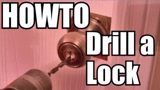 How to Drill a Lock  QUICK [upl. by Mercier470]