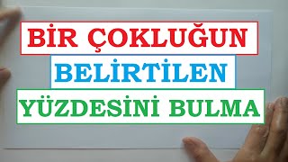 5SINIF BÄ°R Ã‡OKLUÄUN BELÄ°RTÄ°LEN YÃœZDESÄ°NÄ° BULMA YÃœZDE PROBLEMLERÄ° [upl. by Allemac]