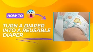 How To Make a Diaper Reusable and Washable DIY Diapers babydiaper [upl. by Ythomit]