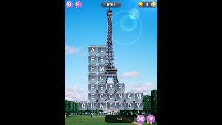 Word Town  Paris Level 1 Answers [upl. by Annahsat]