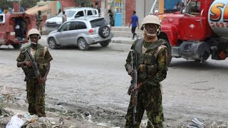 Kenyan Police patrol Haitian Capital [upl. by Emilie]