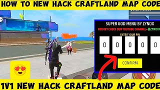 1v1 Hack Craftland Map Code🤯auto headshot Watch full video 💯wait for end✅  freefire craftland [upl. by Petersen847]