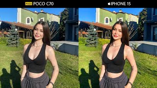 The New POCO C70 VS iPhone 15  Camera Test [upl. by Lelah]