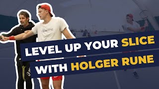 Full slice lesson with Holger Rune and Patrick Mouratoglou [upl. by Esile]