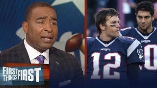 Cris Carter reacts to Jimmy Gs comment that hes better than Tom Brady  NFL  FIRST THINGS FIRST [upl. by Nickolai]