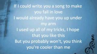 Mike Posner  Cooler Than Me lyrics [upl. by Yanarp]