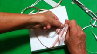 Tutorial su come confezionare bomboniere matrimonio con doppio nastro [upl. by Aelanej]