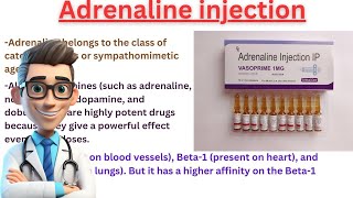 Adrenaline Injection Adrenaline Emergency injection Used in heart Conditions [upl. by Bel]