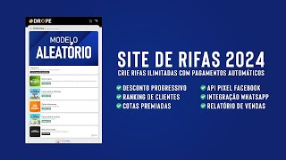 Como criar um Site de Rifas com o melhor Sistema para Rifas [upl. by Attenahs]