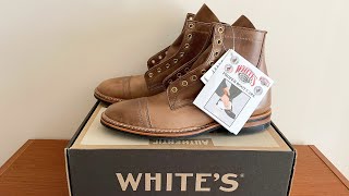 White’s MPM1 Boots in Natural Chromexcel  Unboxing [upl. by Karp459]