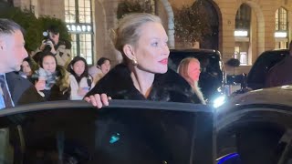 KATE MOSS AND LILA MOSS AT SAINT LAURENT WOMENS WINTER 24 SHOW IN PARIS [upl. by Anikes]