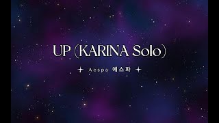 aespa 에스파  UP KARINA Solo Lyrics Video [upl. by Phaedra360]