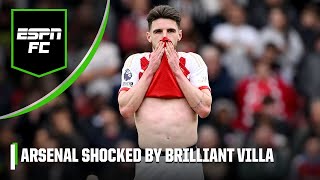 Arsenal vs Aston Villa FULL REACTION ‘Man City are now the favourites’  ESPN FC [upl. by Notsla]