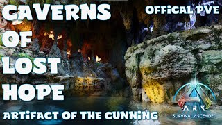 Caverns Of Lost Hope Hard Water  Artifact of the Cunning  Ark Survival Ascended  Official PVE [upl. by Arivle]