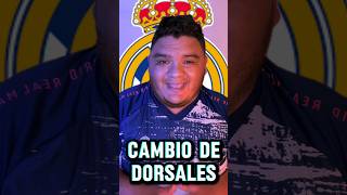 Cambio de Dorsales en el Real Madrid 🤍🤴🏻⚽️🇪🇸 RealMadrid Haladrid [upl. by Almap]