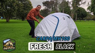 2 Person tent setup  Decathlon MH100 Fresh amp Black [upl. by Aselehc941]