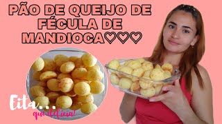 Como fazer PÃO DE QUEIJO com FÉCULA DE MANDIOCA Tatiana Martins [upl. by Grand]