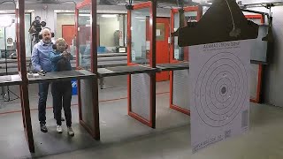 Learning to shoot a handgun for the first time [upl. by Yrdua]