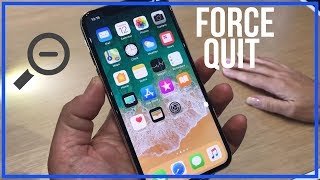 How To Force Quit Apps on iPhone X  Close Apps Completely [upl. by Mahala]