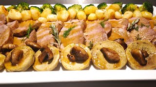 Rôti de veau au four 💯 noix de veau لحم مشوي في الفرن [upl. by Gleich]