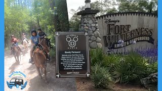 Horseback riding at Disney World Fort Wilderness 2022 TriCircle D Ranch [upl. by Angelica187]