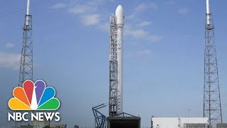 SpaceX’s Falcon Heavy Rocket Launch  NBC News [upl. by Tonjes]