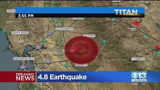 Earthquakes Measuring 59 and 48 Shake Northern California [upl. by Marquis]