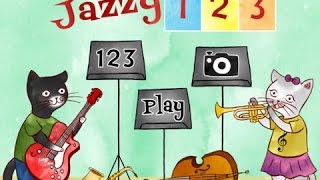 Jazzy 123  Learn to Count with Music  iPad app demo for kids  Ellie [upl. by Nadnarb]