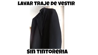 Como lavar terno saco traje de elegancia en casa fácilmente sin lavanderiaNO CREERAS COMO QUEDA [upl. by Carrie517]