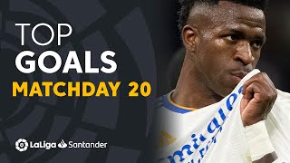 All Goals Matchday 20 LaLiga Santander 20212022 [upl. by Maag]