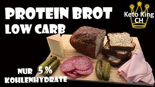 Protein Brot  Low Carb  Keto  einfache Zutaten  schnell und einfach [upl. by Chuah]