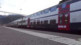 SBB RABe 511 bei der Einfahrt in den Bahnhof Rheineck [upl. by Ajroj]