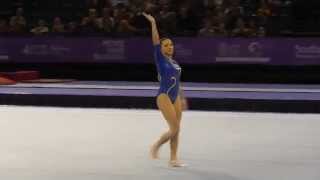 Larisa Iordache ROU  Floor  2014 Glasgow World Cup [upl. by Netniuq222]