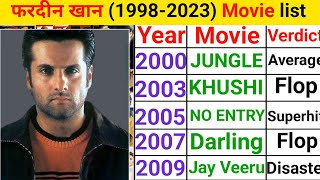 Fardeen Khan 19982023 all movie list  Fardeen Khan hit and flop movies [upl. by Amitie]