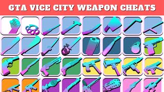 GTA Vice City Weapon Cheats for PC  Secret Cheats [upl. by Adalie]