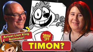 Animator Vs Cartoonist Draw Lion King Characters From Memory • DrawOff [upl. by Cofsky]