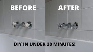 How to Change Bathroom Taps Shower Basin or Bath amp Replace Tap Washers [upl. by Alis]