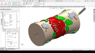 SolidCAM2021 SIM5X Rotary Finishing 4X [upl. by Casper]