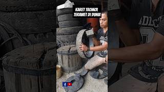 Karet tromol motor dari ban bekas youtubeshorts [upl. by Blaseio]