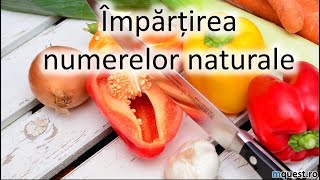 Impartirea numerelor naturale recapitulare din clasa a 4 a [upl. by Idnym]