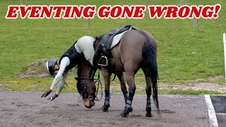 EVENTING GONE WRONG FIRST FALL ON ROLO CAPTURED [upl. by Dranyer]